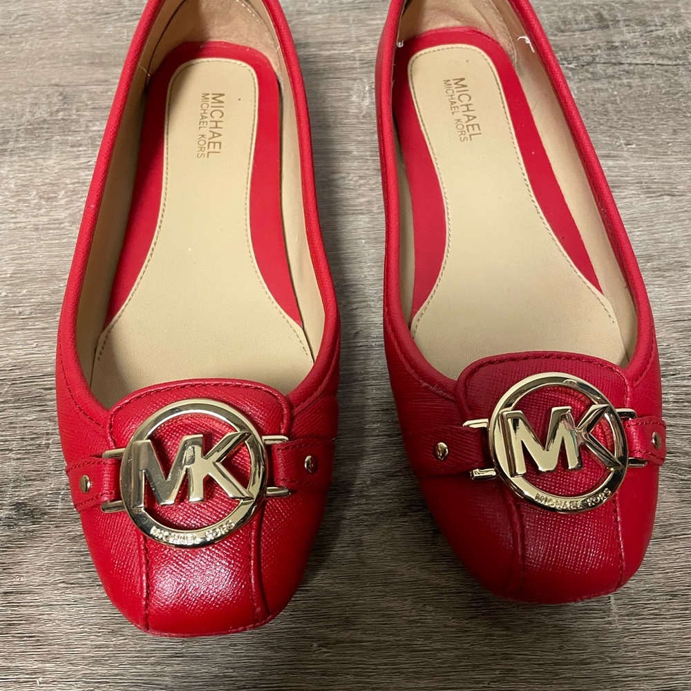 Beautiful red Michael Kors flats size 5.5